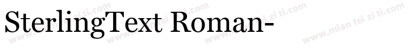 SterlingText Roman字体转换